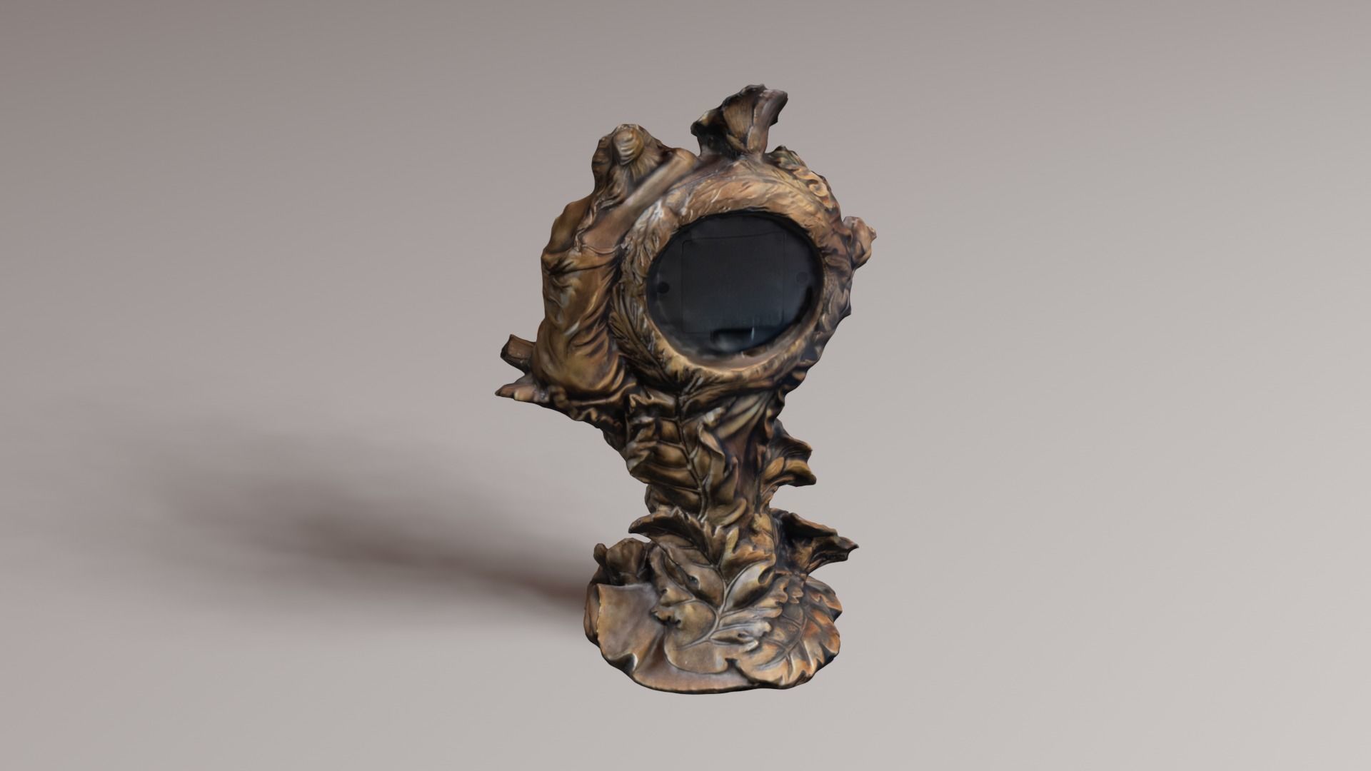 vintage clock v1 3D print model_29