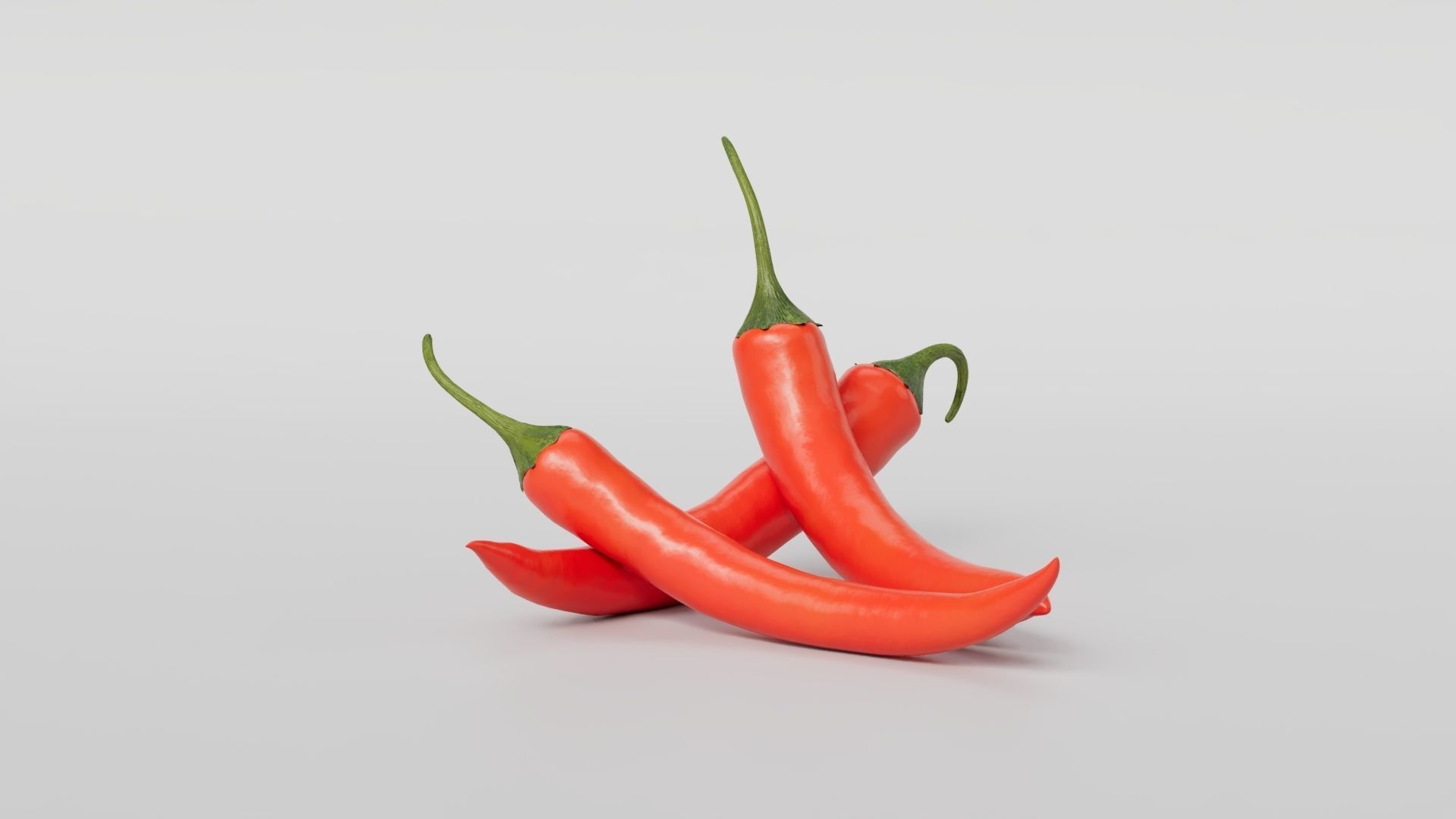 Chili pepper  3D model_3