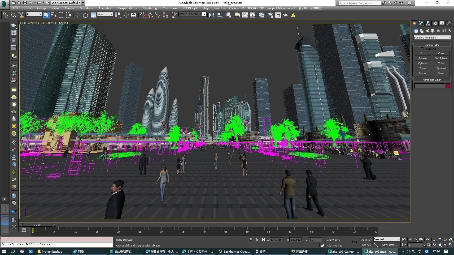 Business Plaza 3D model_7