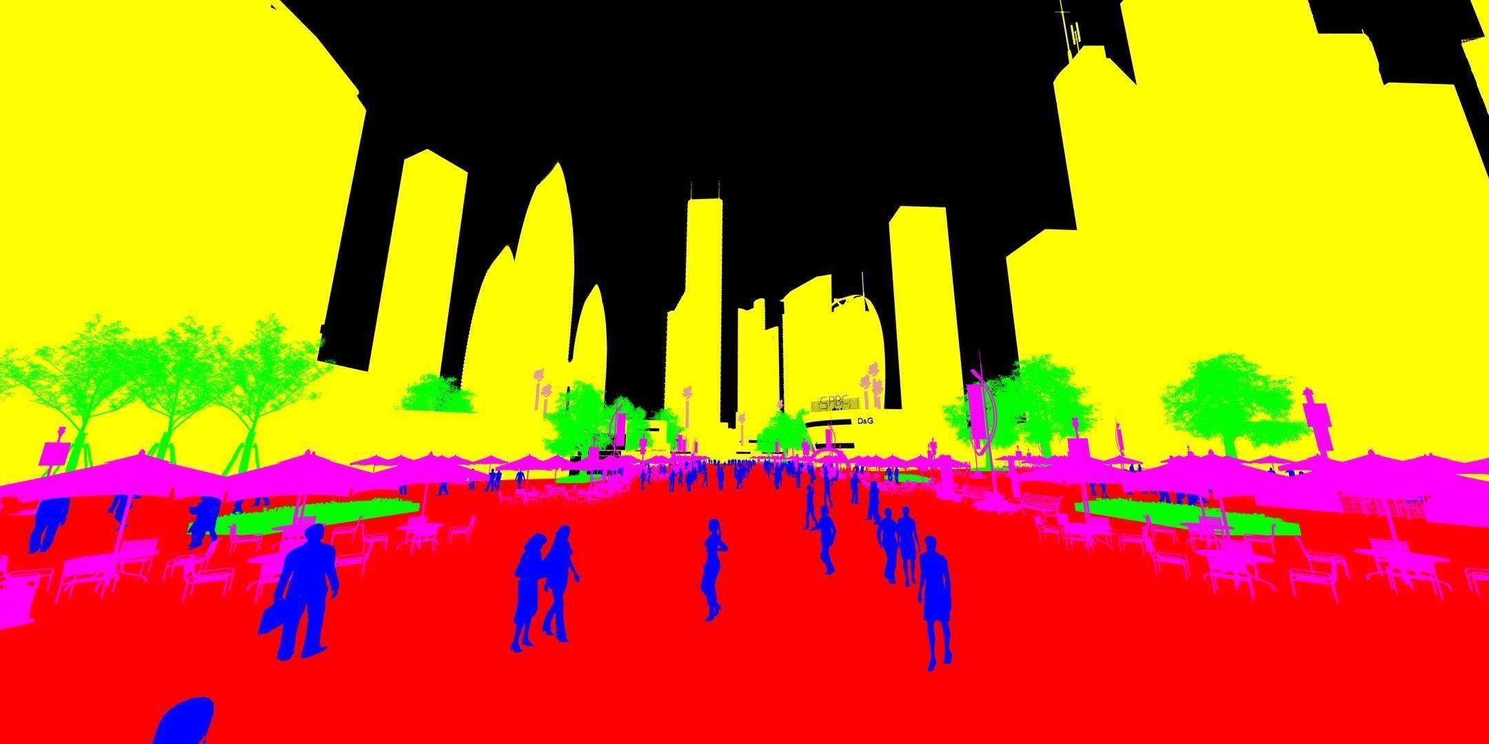 Business Plaza 3D model_11