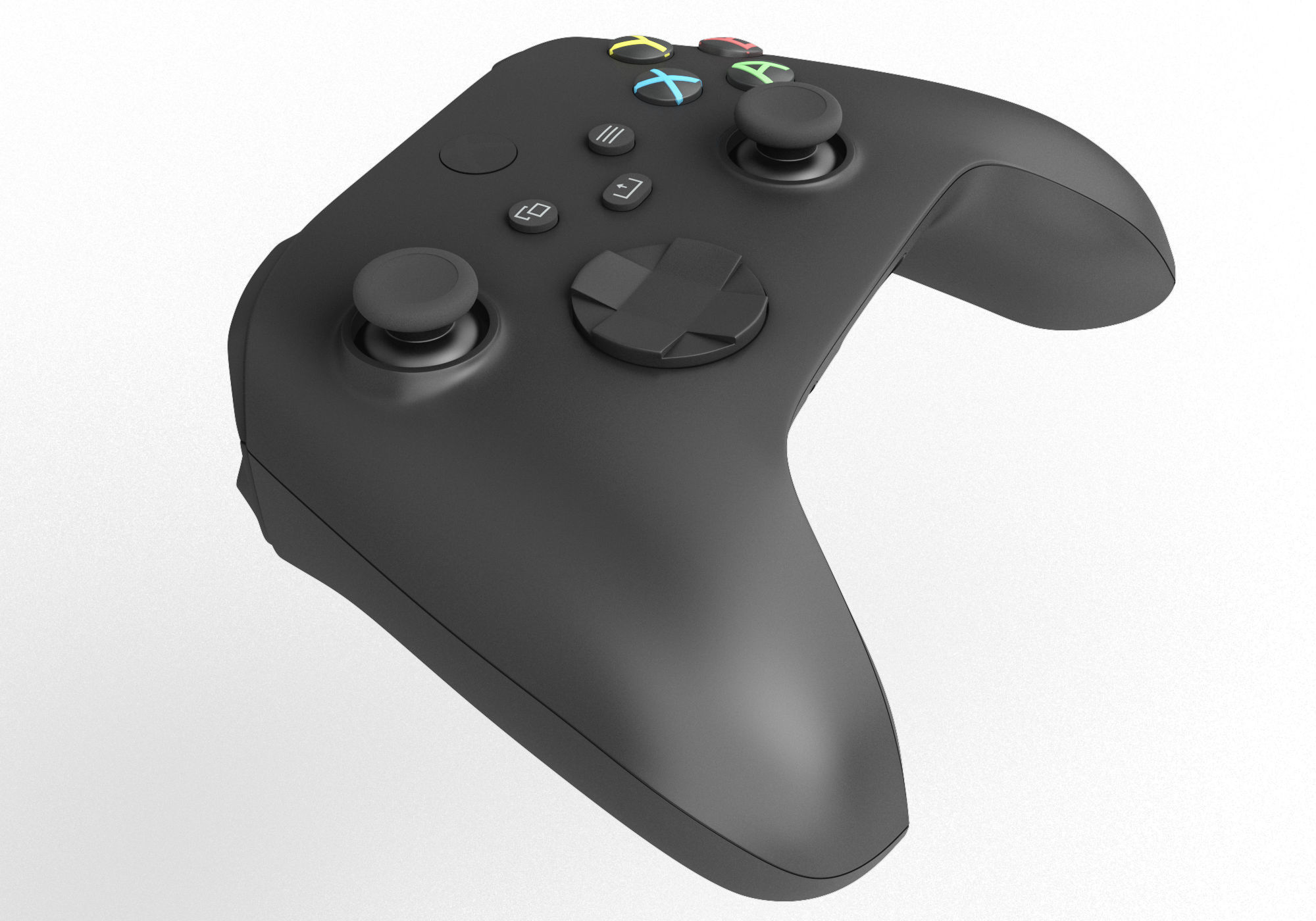 xbox series x - s controller 3D model_2