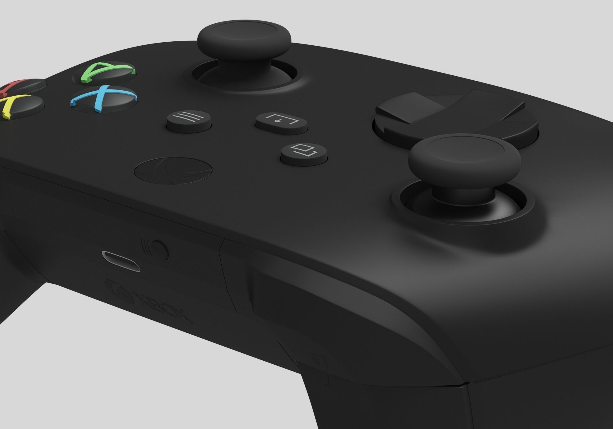 xbox series x - s controller 3D model_12