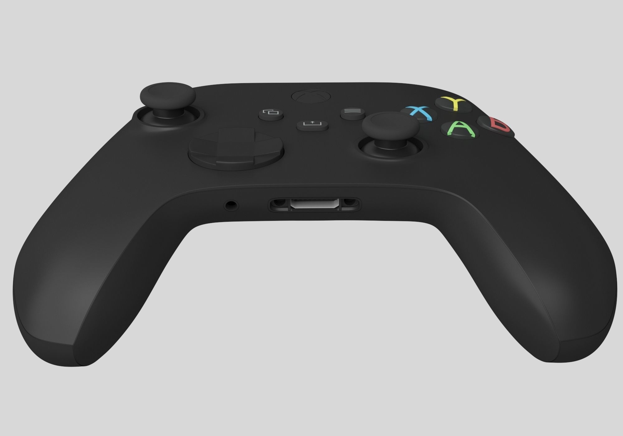 xbox series x - s controller 3D model_7