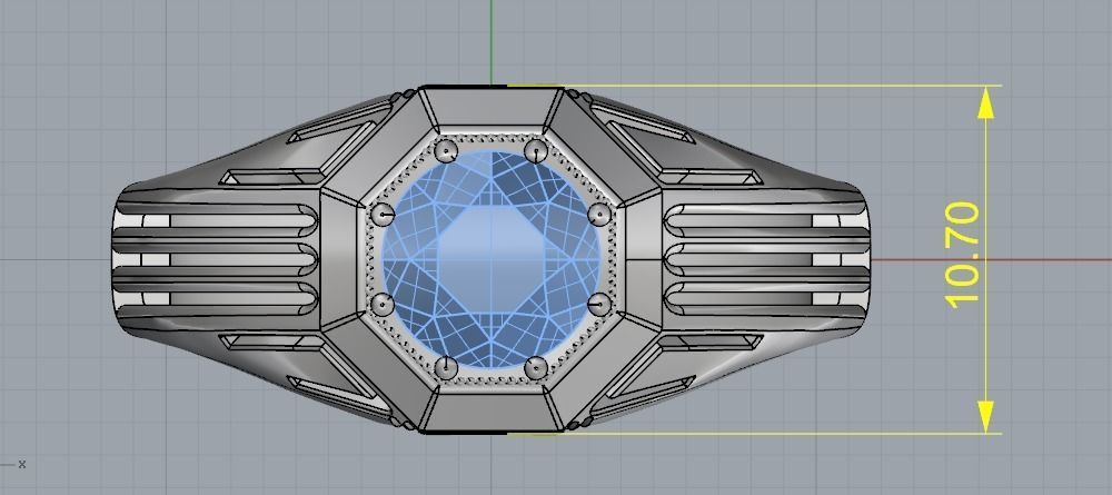 Ring N01721 3D print model_8