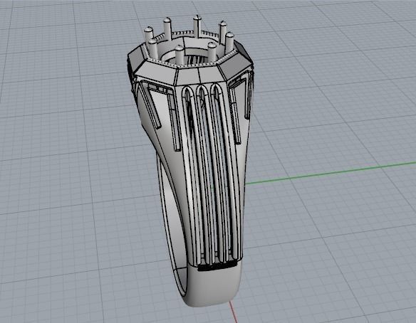 Ring N01721 3D print model_3