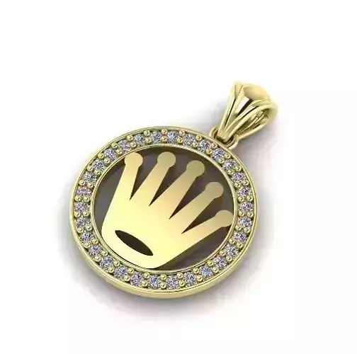 Pendant with crown N01714