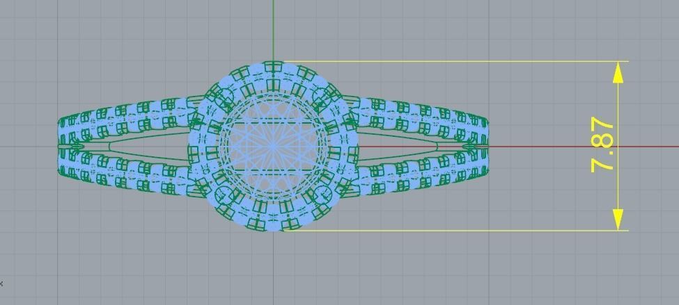 Ring N01709 3D print model_8