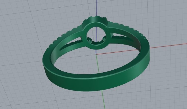 Ring N01709 3D print model_5