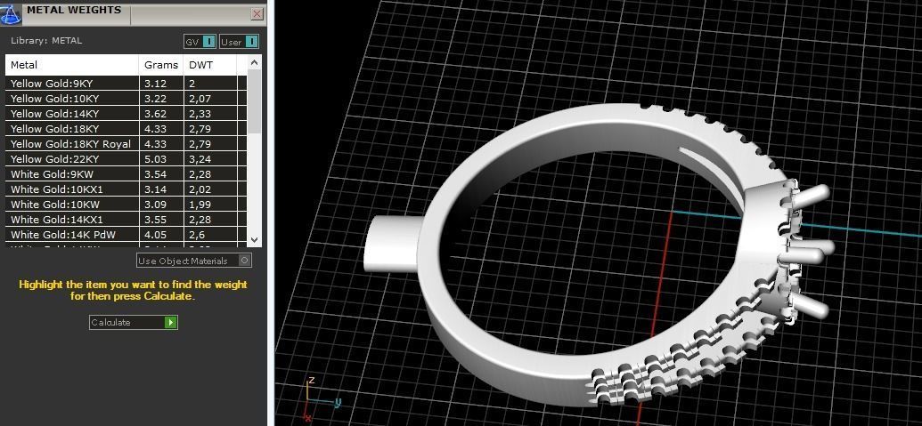 Ring N01709 3D print model_9