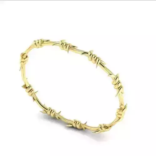 Barbed wire bracelet N01692 3D print model