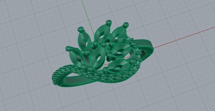 Ring N01686 3D print model_2
