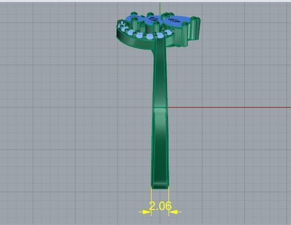Ring N01686 3D print model_7