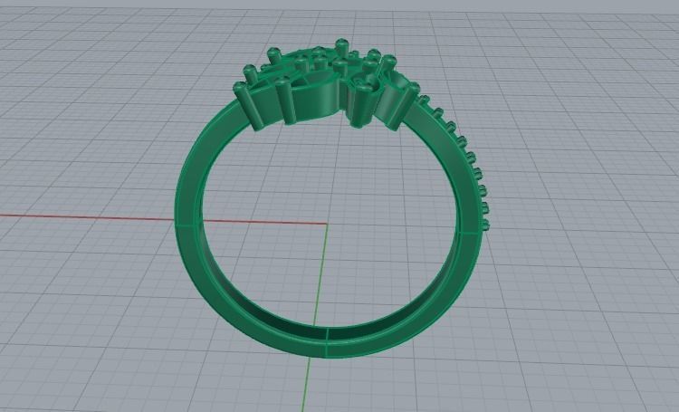 Ring N01686 3D print model_3