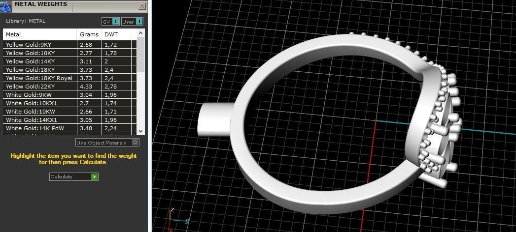 Ring N01686 3D print model_9