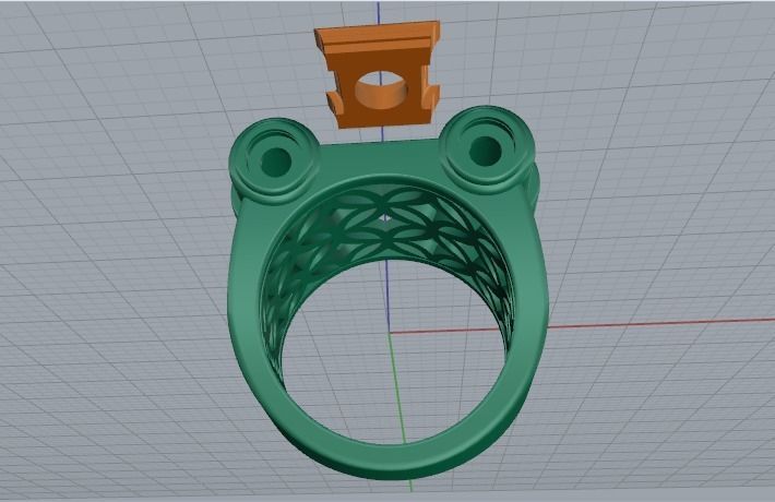 Ring N01684 3D print model_4