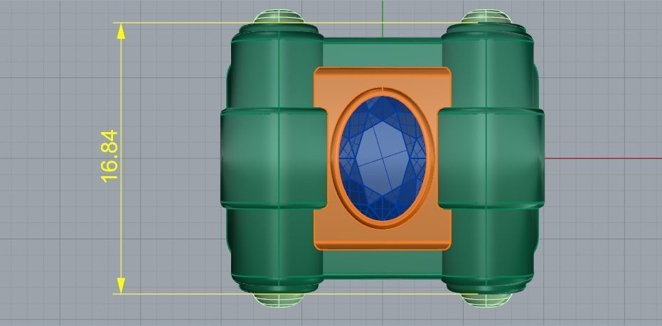 Ring N01684 3D print model_7