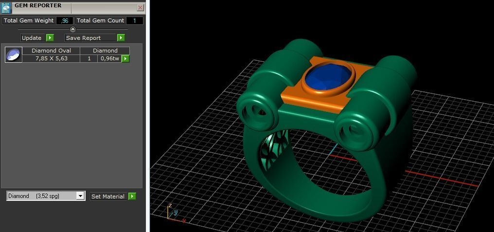Ring N01684 3D print model_10