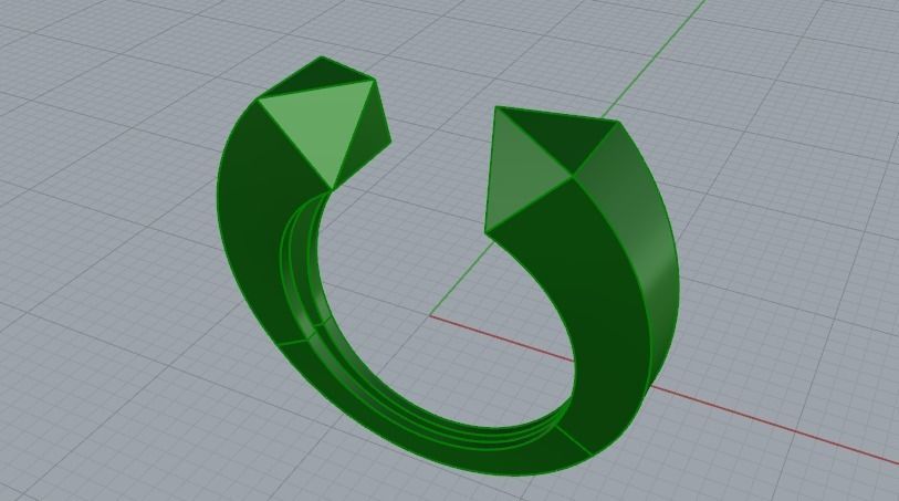 Ring N01683 3D print model_3
