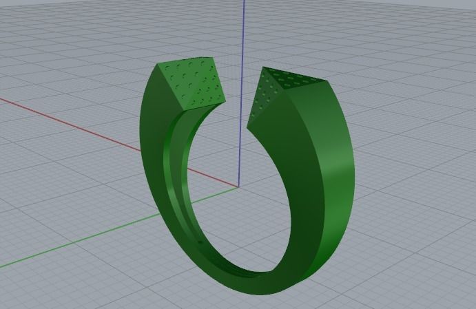 Ring N01682 3D print model_3