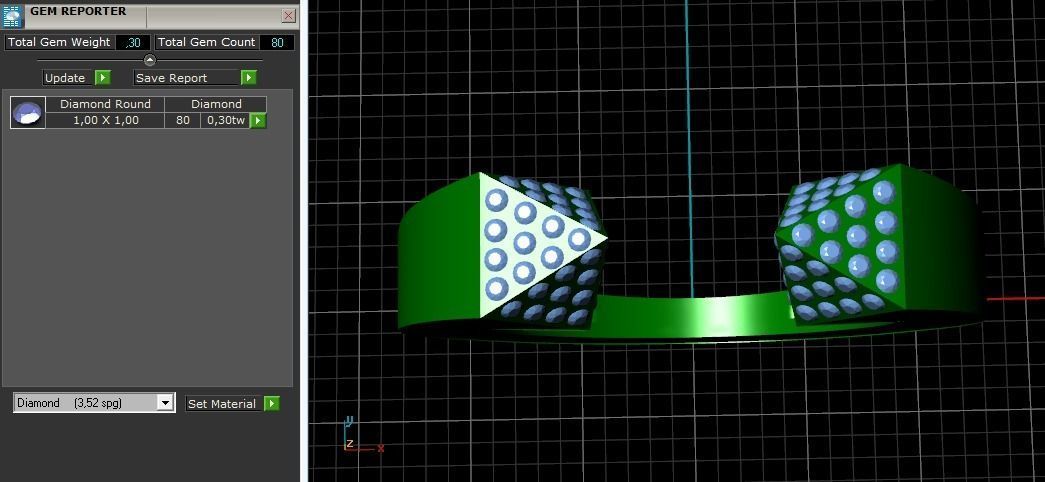 Ring N01682 3D print model_10