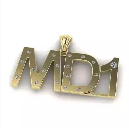 Pendant with MD1 inscription N01681