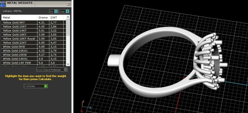 Ring N01676 3D print model_10