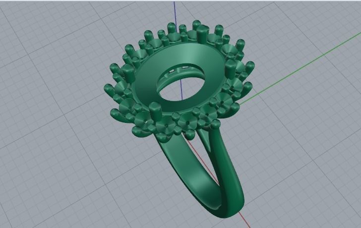 Ring N01676 3D print model_2