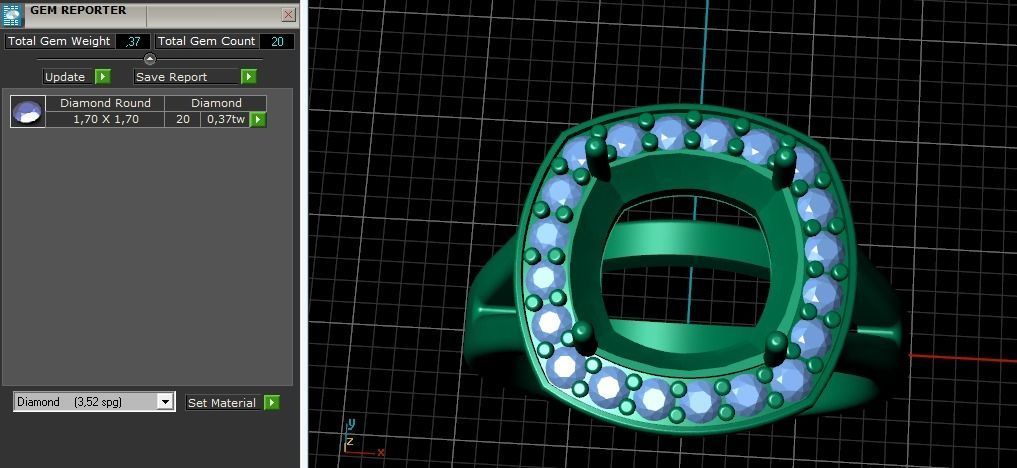 Ring N01669 3D print model_11