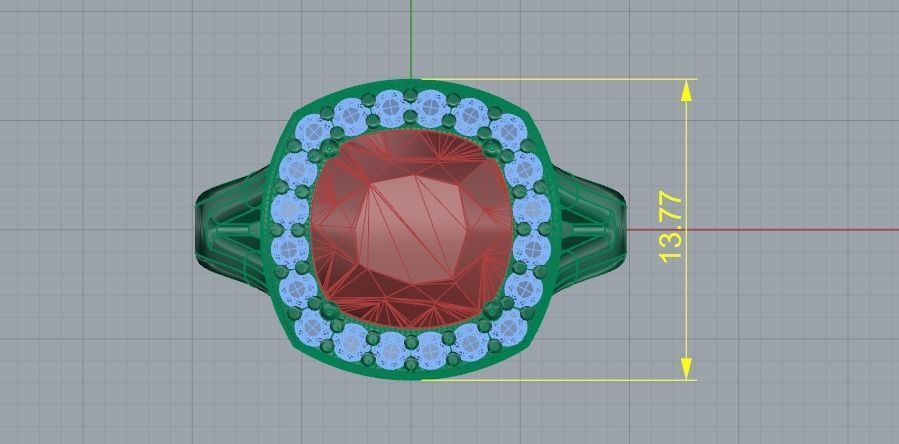 Ring N01669 3D print model_8