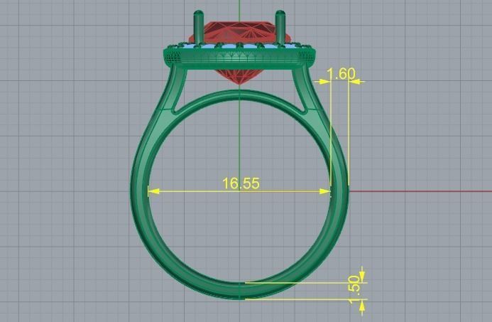 Ring N01669 3D print model_6