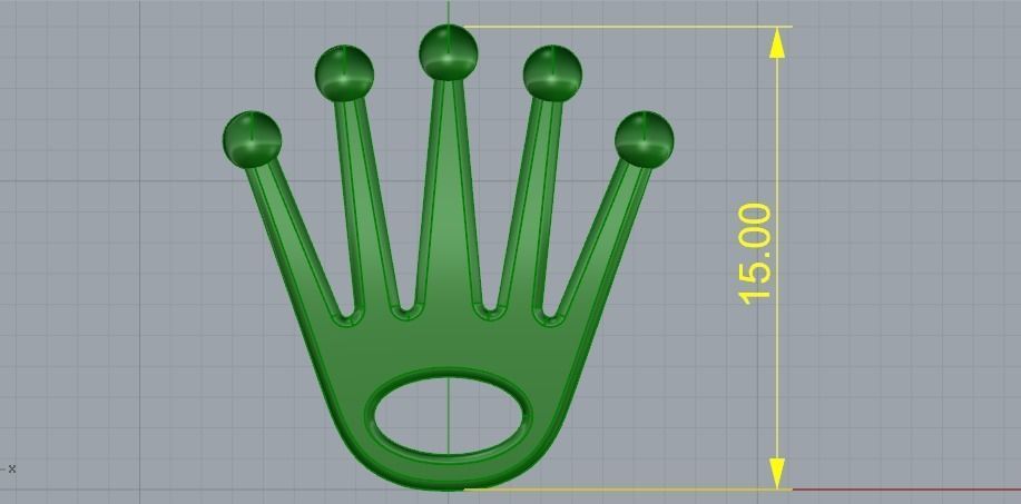 Crown N01654 3D print model_6
