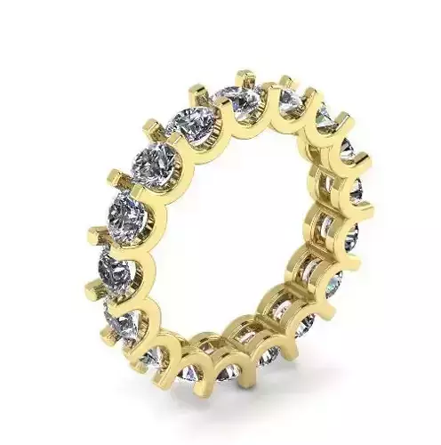 Ring with one row of stones N011975