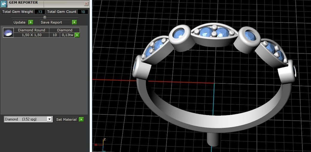 Ring N011965 3D print model_10