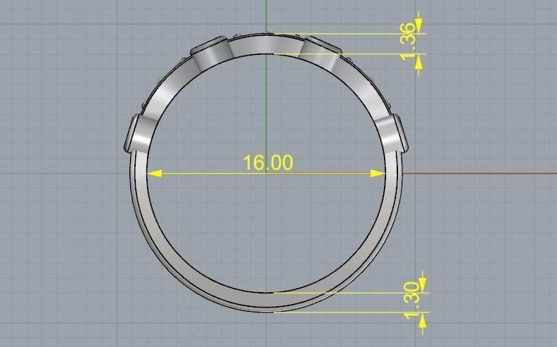Ring N011965 3D print model_6
