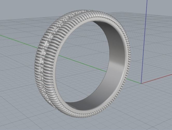 Ring N011962 3D print model_4