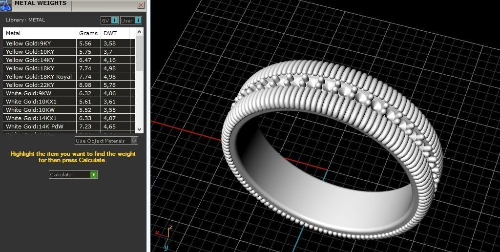 Ring N011962 3D print model_7