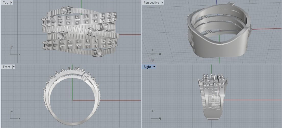 Ring N011958 3D print model_2