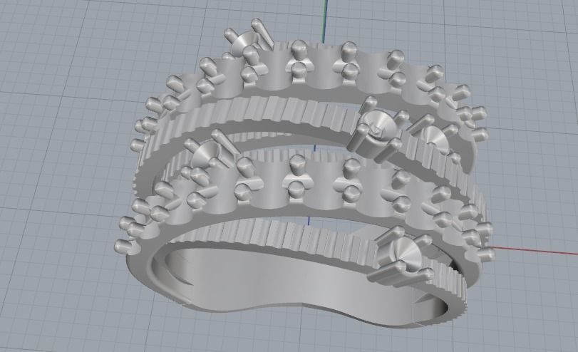 Ring N011958 3D print model_4