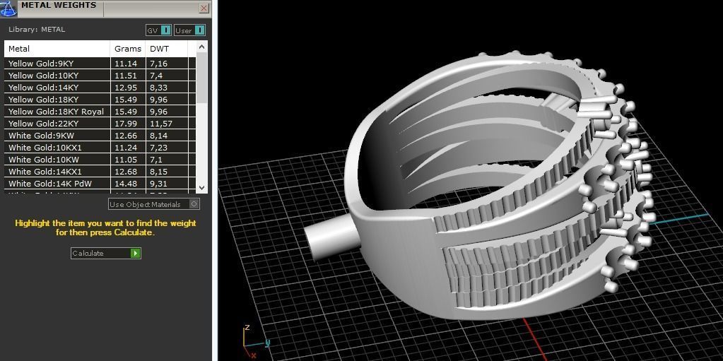 Ring N011958 3D print model_8