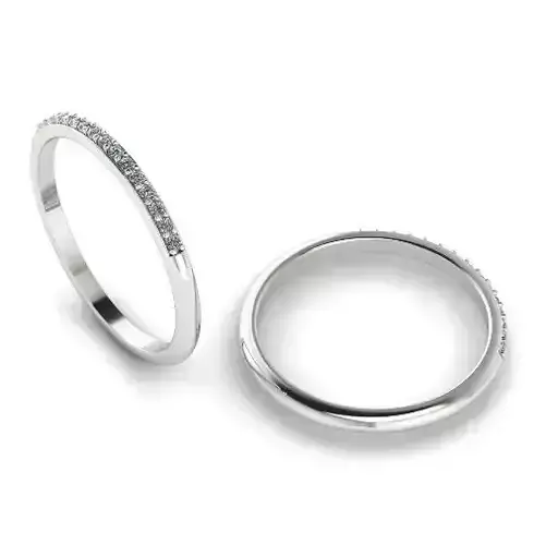 Ring with one row of stones N011955