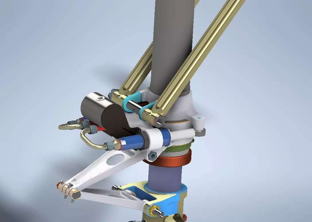 P-38 Lightning Landing Gear 3D print model