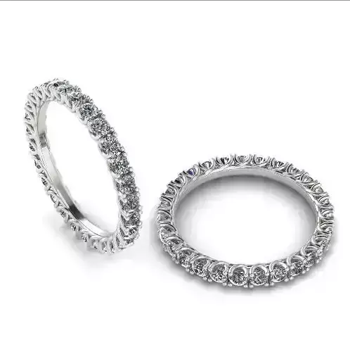 Ring with one row of stones N011946