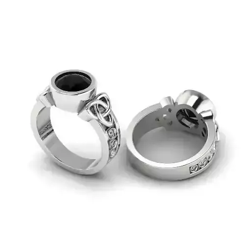 Ring with patterns N011941