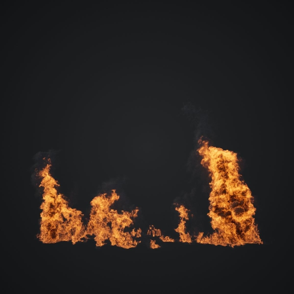 VDB Animated Fire Loop 7 3D model_2