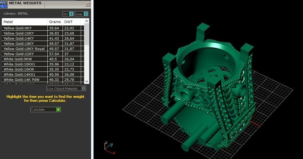 Ring with patterns N011934 3D print model_10