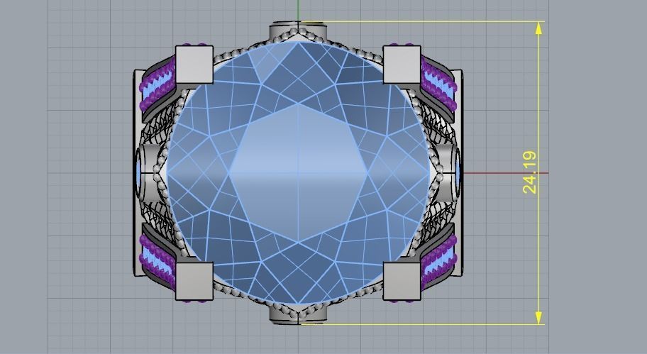 Ring with patterns N011934 3D print model_8