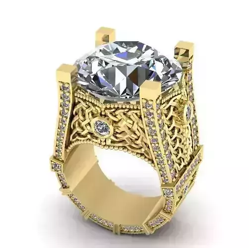 Ring with patterns N011934