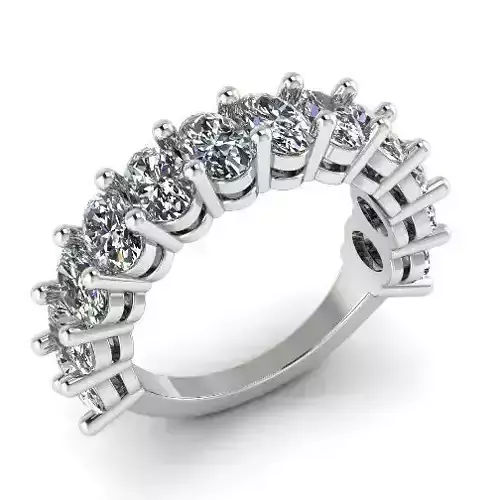 Ring with Oval stones N012039