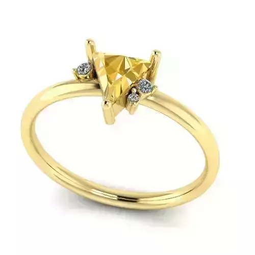 Ring with Triangle stone N012038
