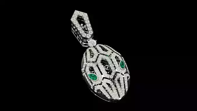 Bulgari Pandant Diamonds 3D print model